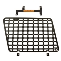molle mounting panel for land rover discovery 2 mounted on the inside of the window
