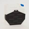 Universal canister monut - Rear View of the Spare Tire Accessory Mount with the canister