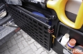 Drop down tailgate table Mitsubishi Pajero 3 - side view of the folded table