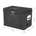 External Dimensions of the YOLCO GCX47 Compressor Fridge