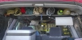 Expedition shelf Toyota Land Cruiser 95 - view of the installed shelf with 4x4 gear and luggage