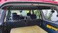 Overhead metal organizer for trunk for Toyota Land Cruiser 95 - view of the shelf installed on the trunk