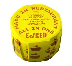 Kurczak w sosie pieczarkowym z kaszą gryczaną 400 g