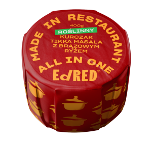 Roślinny Kurczak Tikka Masala z brązowym ryżem 400 g