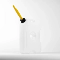 A 7.6-liter white Rotopax water canister with a spout